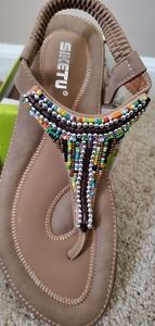New in box Beaded Siketu Sandals